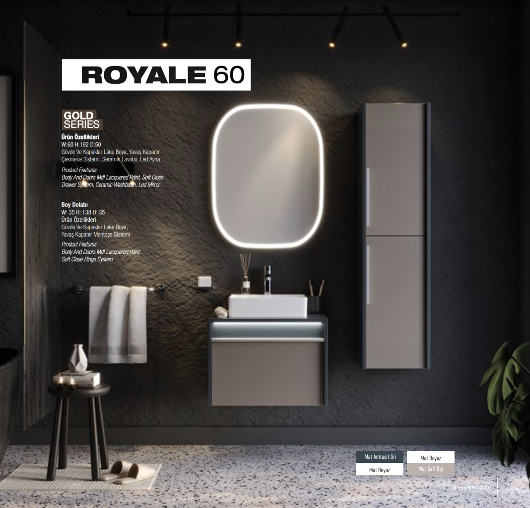 Smart Banyo Royale 60 Malta Vanity Units Malta