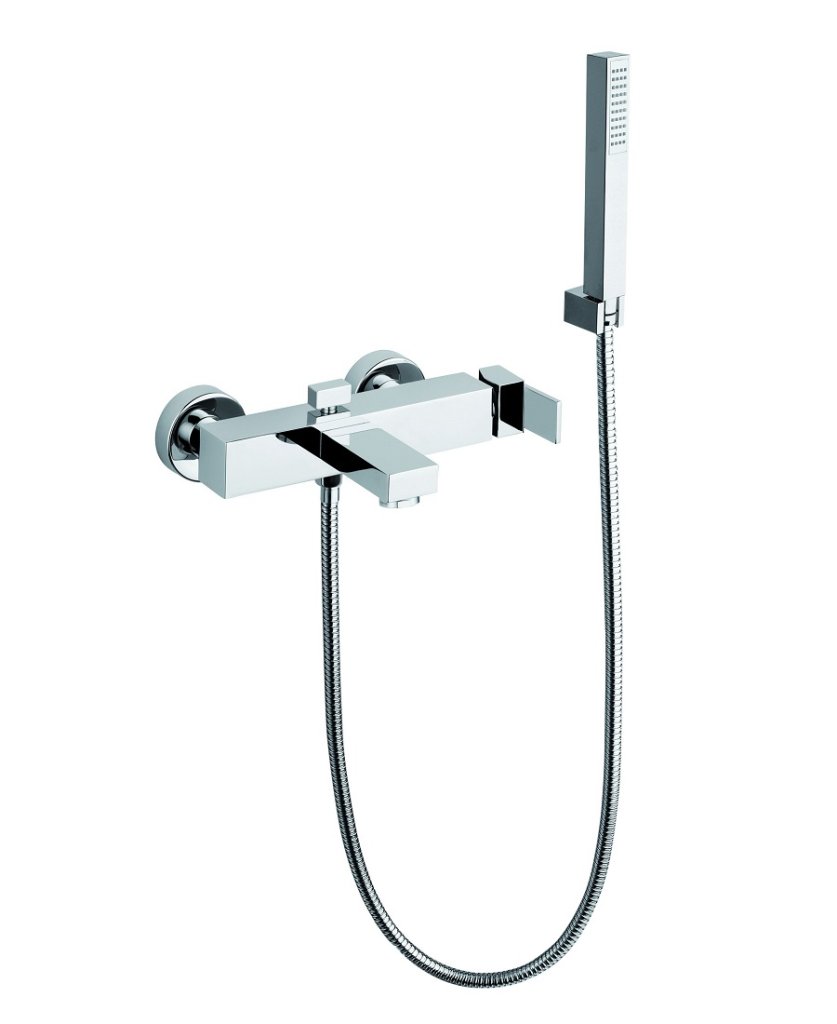 Mastermax wall mounted exposed bath shower mixer with shower kit