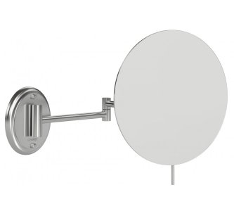 Genwec -Round Slim magnifying mirror chromed brass Malta,  Mirrors with Lights Malta,  Malta