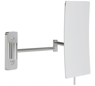 Genwec - Square Slim magnifying mirror chromed brass Malta,  Mirrors with Lights Malta,  Malta