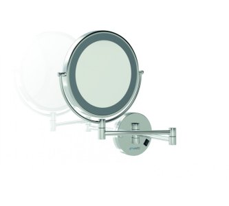 Genwec - Magnifying mirror with LED light chromed brass Malta,  Mirrors with Lights Malta,  Malta