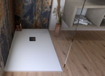 Stone Shower Trays - Matt White Malta,  Shower Trays Malta,  Malta